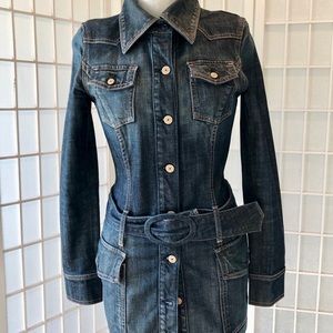 7 For All Mankind Women’s denim jacket with belt